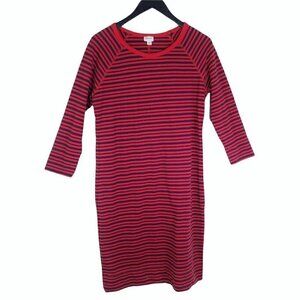 Merona Navy and Blue Striped Sweater Dress